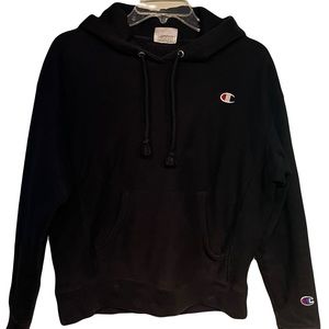Champion Classic Logo Patch Hoodie Sweatshirt